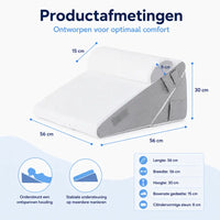 SteunWolk AEROSOL™ | 3-delig Verstelbare wigkussenset