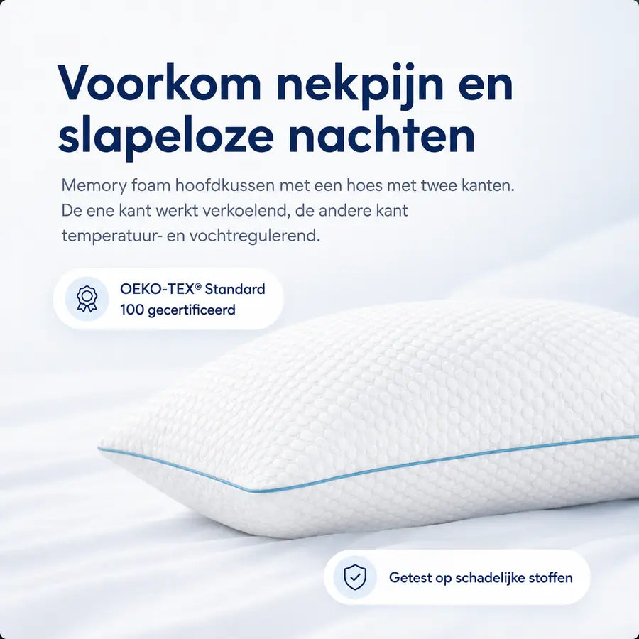 SteunWolk ALTO verstelbaar hoofdkussen – productafbeelding 2